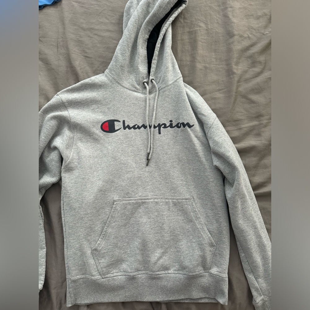 Gray Champion hoodie size medium